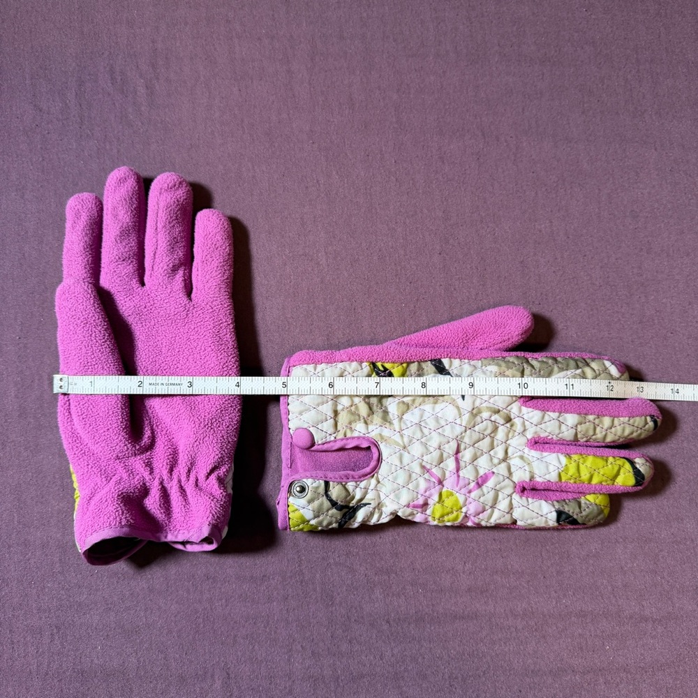 Vera Bradley Portobello Road Gloves Quilted Vibrant Floral Pattern - Size S/M - Picture 4 of 4